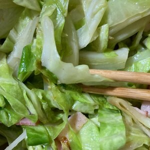 食欲そそる！キャベツとベーコンのカレー粉炒め♪